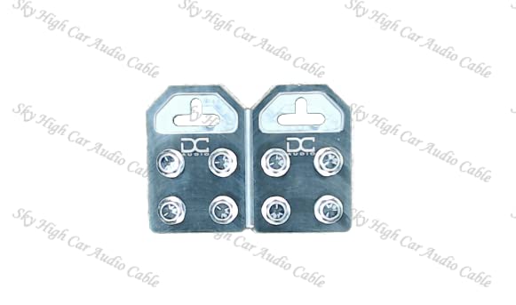 DC Audio - Flat 4 Spot Battery Terminals - Aluminum (Pair)