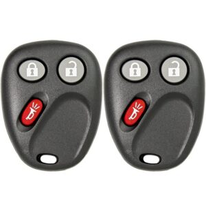 pack of 2 car keyless entry remote control mushan key fob fits for chevrolet silverado equinos suburban 2003-2006,fits for cadillac escalade/for gmc yukon 2003-2006