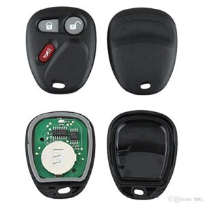 Pack of 2 Car Keyless Entry Remote Control Mushan Key Fob Fits for Chevrolet Silverado Equinos Suburban 2003-2006,Fits for Cadillac Escalade/for GMC Yukon 2003-2006