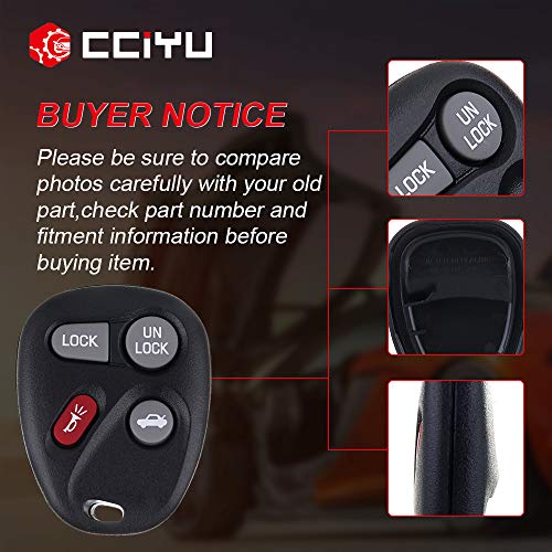 cciyu Remote Replacement Key Fob Clicker Control Keyless Entry Replacement for for C hevy S10 Blazer 1500 1500HD 2500 2500HD 3500 Suburban 1500 2500 ABO1502T