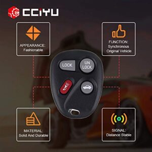 cciyu Remote Replacement Key Fob Clicker Control Keyless Entry Replacement for for C hevy S10 Blazer 1500 1500HD 2500 2500HD 3500 Suburban 1500 2500 ABO1502T