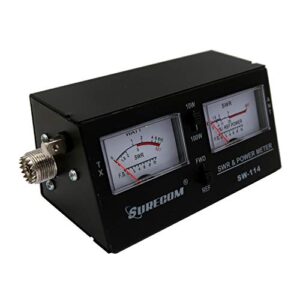 Mcbazel Surecom SW-114 SWR RF Field Strength Test Meter with SO-239 UHF Connector for CB Operation