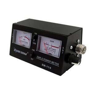 Mcbazel Surecom SW-114 SWR RF Field Strength Test Meter with SO-239 UHF Connector for CB Operation