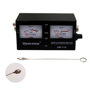 Mcbazel Surecom SW-114 SWR RF Field Strength Test Meter with SO-239 UHF Connector for CB Operation