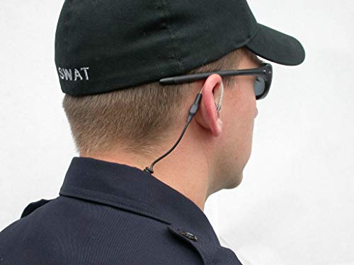 SoundWaves® by PCL Receive Only Tactical Earpiece. 2.5mm Jack with Large Right Ear tip, Attaches Directly to Speaker Microphone.