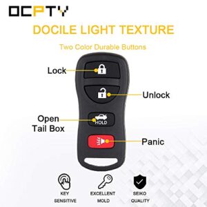 OCPTY 1X Flip Key Entry Remote Control Entry Remote key Fob for 02-17 for Nissan A ltima Maxima Murano 350Z Quest Armada Sentra Versa Pathfinder for Infiniti I35 G35 KBRASTU15