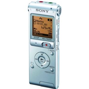 sony icd-ux512 2gb expandable digital recorder with mp3 capabilities – silver