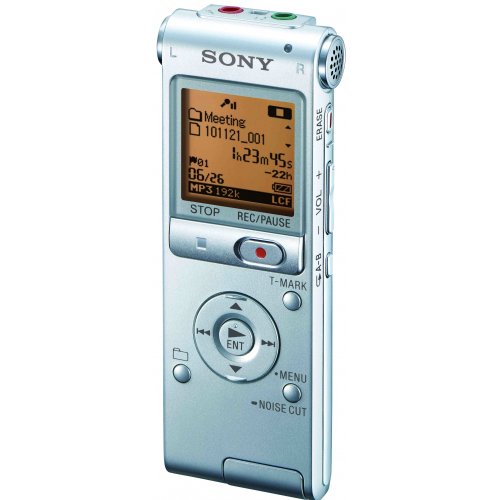 Sony ICD-UX512 2GB Expandable Digital Recorder with MP3 Capabilities - Silver