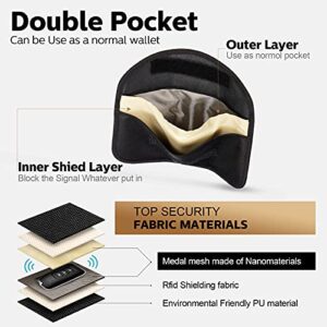 4 Pieces Faraday Bags Phone for Key Fob Protector Car RFID Signal Blocking GPS Anti-tracking Faraday Pouch Shielding Wallets for Cell Phone Privacy Card Protection(Nylon Fabric)