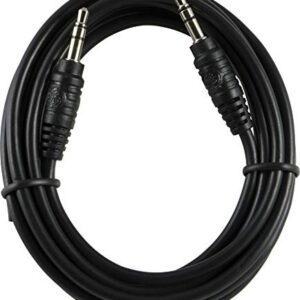 GE 3.5mm Auxiliary Audio Cable 6ft, Black, 33572