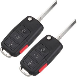 scitoo replacement for 2x4 button key fob keyless entry remote fob 02-10 volkswagen jetta passat golf nbg735868t