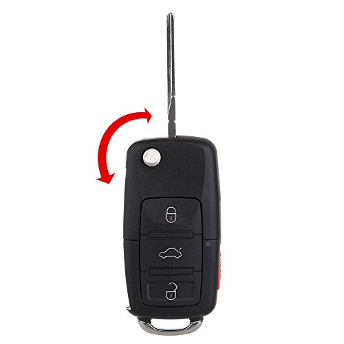 SCITOO Replacement for 2X4 Button Key Fob Keyless Entry Remote Fob 02-10 Volkswagen Jetta Passat Golf NBG735868T