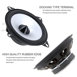 2pcs 4 Inch 60W 2 Way Car Coaxial Vehicle Door Auto Audio Music Stereo Full Range Frequency HiFi Speakers