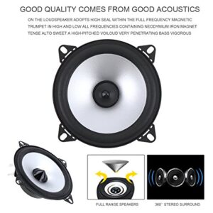 2pcs 4 Inch 60W 2 Way Car Coaxial Vehicle Door Auto Audio Music Stereo Full Range Frequency HiFi Speakers