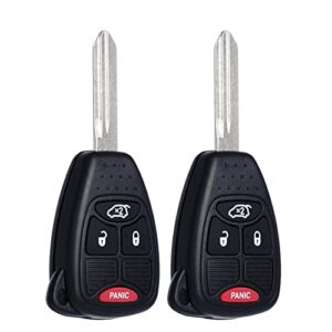 key fob replacement fits for chrysler 300 2005-2007 sebring 200 aspen dodge charger 2006-2007 avenger jeep commander grand cherokee 2005-2007 liberty 2008-2012 keyless entry remote oht692427aa