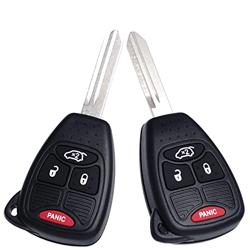 Key Fob Replacement Fits for Chrysler 300 2005-2007 Sebring 200 Aspen Dodge Charger 2006-2007 Avenger Jeep Commander Grand Cherokee 2005-2007 Liberty 2008-2012 Keyless Entry Remote OHT692427AA