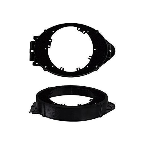 Metra 82-3005 6" to 6-3/4" Speaker Adapter for Select GM Trucks/Chevy Malibu 2014-Up,Black