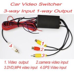 Intelligent Car Video Switcher 3-way Input 1-way Output for the Car Camera