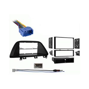 compatible with honda odyssey 2005 2006 2007 2008 2009 2010 multi din stereo harness radio install dash kit package