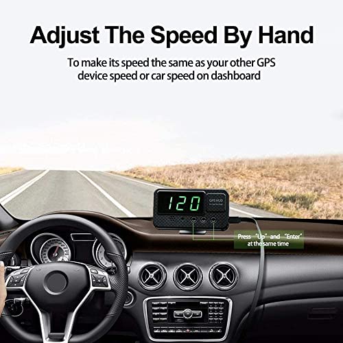 VJOYCAR C60s Universal Digital GPS Speedometer Car Hud Head Up Display with MPH Speed Alert Fatigue Driving Alarm, 100% for All Cars Truck Motorcycle ATV SUV Pick-up Scooter Golf Cart