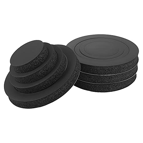 X AUTOHAUX 4 PCS Speaker Fast Rings 6" 6.5" 6.75 Inch Car Speaker Foam Baffles Enhancer System Sponge Car Horns Sponge Bass Blocker Kit for 6" to 6.75" Speakers