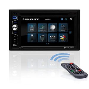 boss audio systems elite bv755b car dvd player – double din, bluetooth audio and calling, 6.2 inch lcd touchscreen, mp3 player, cd, dvd, usb, sd, auxiliary input, am/fm radio receiver (renewed)