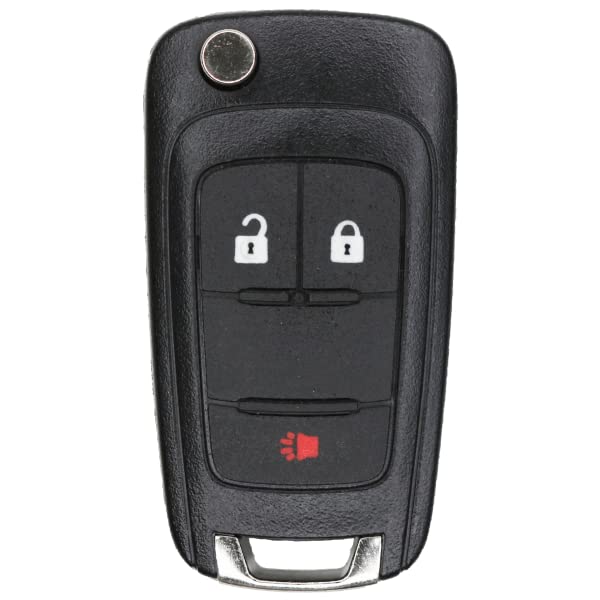 Keys4Less Replacement Button flip Style Keyless Entry Remote Key Fob Transmitter for Chevrolet Equinox/Sonic/Spark/Trax OHT01060512 PN 13585815, 20873621, 20873623