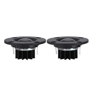 2PCS Tweeter Treble Speaker, 20mm Vibrating Diaphragm Soft Dome Silk Film Dome Tweeter Treble Speaker 30W 6Ω Hi-Fi Speaker