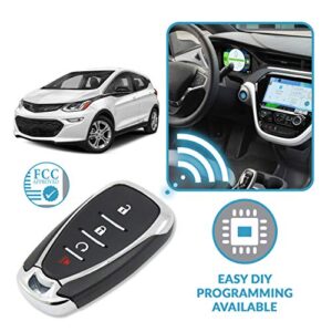 Keyless2Go Replacement for 4 Button Proximity Smart Key for Chevrolet HYQ4AA 13585722