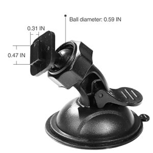 Dash Cam Suction Cup Mount, Camera Holder Window Bracket, Universal Dash Camera View Mirror Mount Driving Video Recorder Holder, 2 Pcs