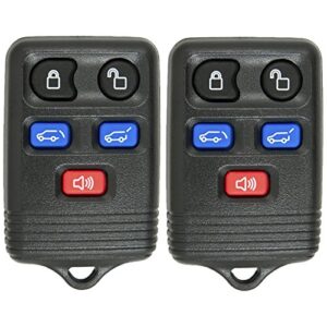 keyless2go replacement for keyless entry remote car key fob vehicles that use cwtwb1u551, self-programming – 2 pack