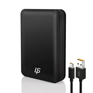 leapsee heated vest battery pack, portable charger for heating jackets, usb & type c powerbank for iphone, samsung galaxy, and more