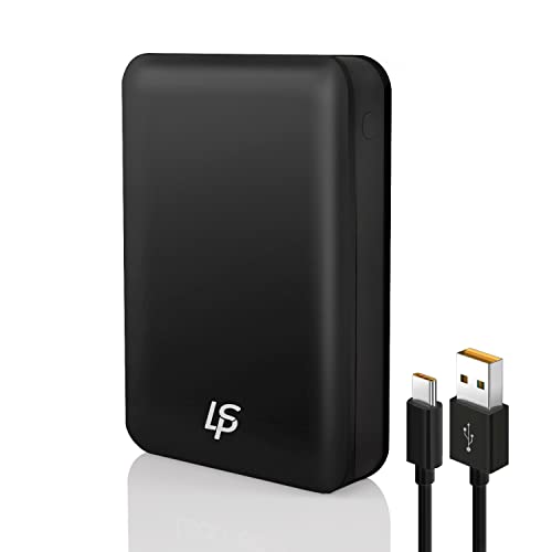 LEAPSEE Heated Vest Battery Pack, Portable Charger for Heating Jackets, USB & Type C Powerbank for iPhone, Samsung Galaxy, and More