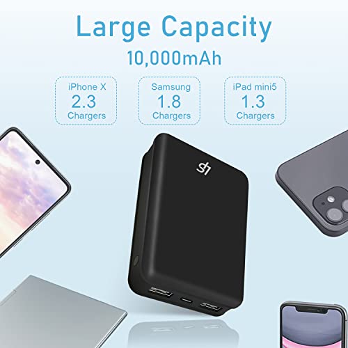 LEAPSEE Heated Vest Battery Pack, Portable Charger for Heating Jackets, USB & Type C Powerbank for iPhone, Samsung Galaxy, and More