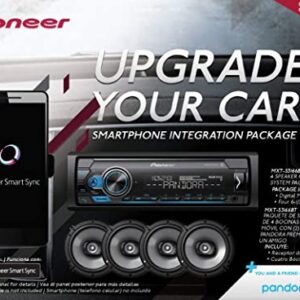 Pioneer MXT- S3166BT Digital Media Receiver + (4) 6.5" 2 Way Speaker Bundle with Pandora Premium Trial
