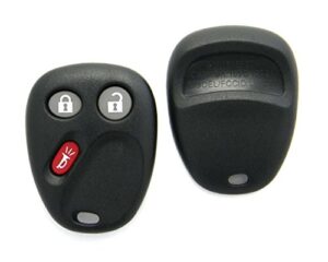 replacement case compatible with gm cadillac chevrolet gmc 3-button key fob remote (fcc id: lhj011)