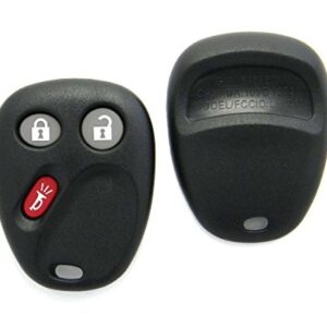 Replacement Case Compatible With GM Cadillac Chevrolet GMC 3-Button Key Fob Remote (FCC ID: LHJ011)