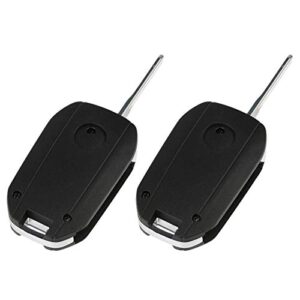 Flip Key Fob fits 2005-2010 Chevy Pontiac Saturn Keyless Entry Remote (15252034), Set of 2