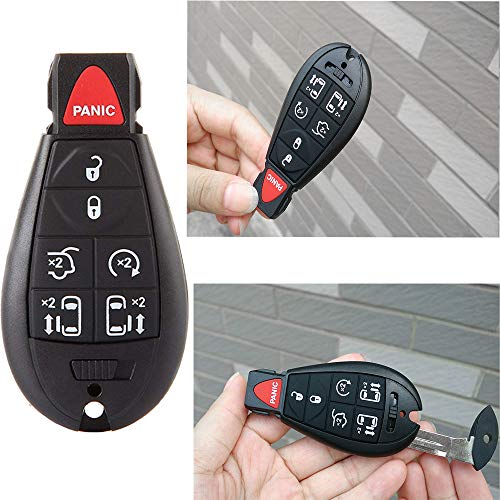 7 Button Replacement Car Key Fob Keyless Entry Remote M3N5WY783X IYZ-C01C for 2008-2015 Chrysler Town and Country,2008-2014 Dodge Grand Caravan