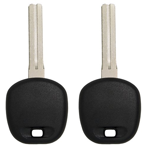 Keyless2Go Replacement for New Uncut Transponder Ignition Car Key 4C Chip TOY48BT4 (2 Pack)