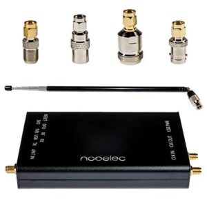 NooElec HackRF Complete Bundle - Genuine HackRF One Software Defined Radio (SDR) with 0.5PPM TCXO in a Custom Black Aluminum Enclosure. ANT500, USB Cable & SMA Adapter Bundle Included