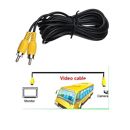 30FT 10M AV to AV RCA to RCA AV Reverse Rear View Parking Camera Video Extension Cable for Long Truck Bus