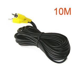 30FT 10M AV to AV RCA to RCA AV Reverse Rear View Parking Camera Video Extension Cable for Long Truck Bus