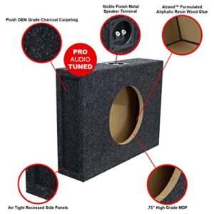 Atrend 10SME 10” Single Sealed / Shallow Mount Subwoofer Enclosure