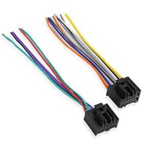 car radio stereo wiring harness compatible with gmc/chevrolet/buick stereo wire connector adapter