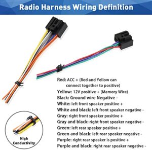 Car Radio Stereo Wiring Harness Compatible with GMC/Chevrolet/Buick Stereo Wire Connector Adapter