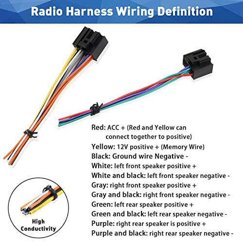 Car Radio Stereo Wiring Harness Compatible with GMC/Chevrolet/Buick Stereo Wire Connector Adapter