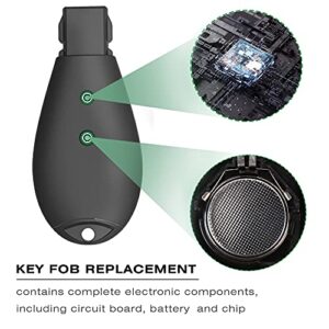 VOFONO Remote Car Key 5-Button SUV Fit for Grand Cherokee 2008-2013/ Commander 2008-2010, FCC ID: M3N5WY783X (Set of 2)