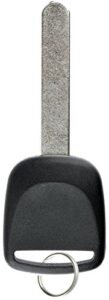 keylessoption replacement chip transponder blank car ignition key blade for acura honda