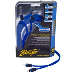 stinger si6217 17-foot 2-channel 6000 series audiophile grade rca interconnect cable , blue